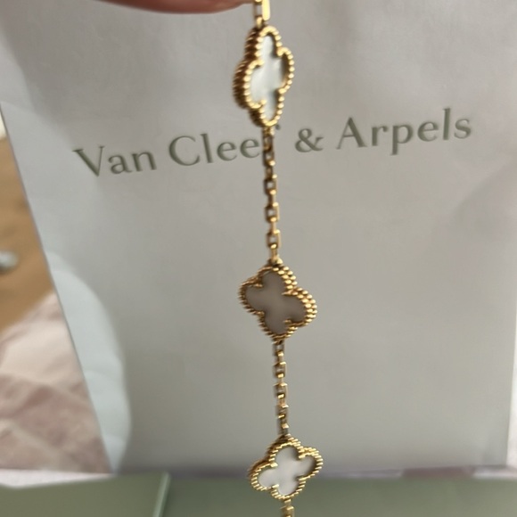 Van cleef 5 motif Alhambra bracelet AUTHENTIC - Picture 6 of 7